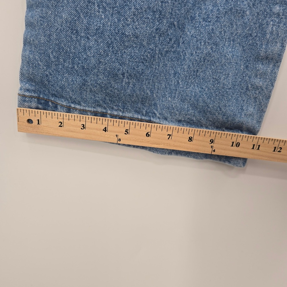 John Galt Brandy Melville Wide Leg Jeans Blue High Waist Patch Pocket Womens S - Picture 5 of 8